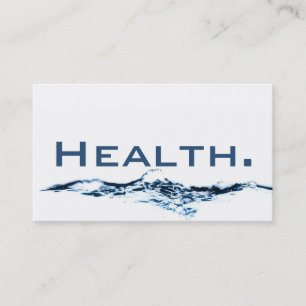 Health Beruflich Business Card - H2O No.1 Visitenkarte