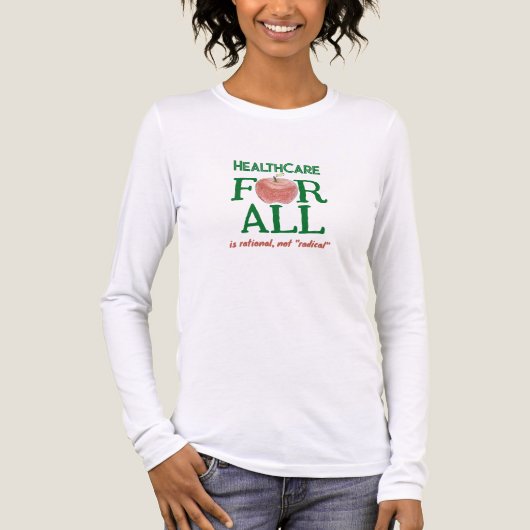 Health Care for All Is Rational Not Radical Tri-Blend Shirt (Vorderseite)
