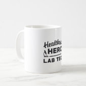 Health Care Hero Labrador Tech Labortechniker Kaffeetasse (Vorderseite Links)
