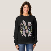 Health Coach Easter Bunny Health Coaching Easter D Sweatshirt (Vorne ganz)