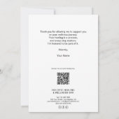 Health Coach Holistic Therapist Dankeskarte (Rückseite)