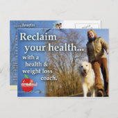 Health Coach Marketing Postkarte (Vorne/Hinten)