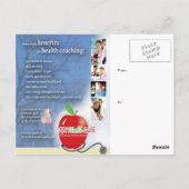 Health Coach Marketing Postkarte (Rückseite)