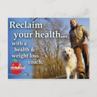 Health Coach Marketing Postkarte