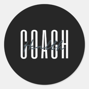 Health Coach Mental Health Coach Mental Awareness Runder Aufkleber