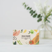 Health Coach Nutritionist Visitenkarte (Stehend Vorderseite)