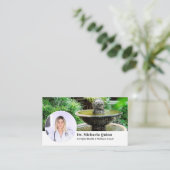 Health Coach Profile Foto QR Code Business Card Visitenkarte (Stehend Vorderseite)