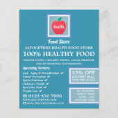 Health Food Store Logo Advertising Flyer (Vorne)