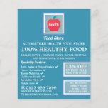 Health Food Store Logo Advertising Flyer<br><div class="desc">Health Food Store Logo Advertising Flyers By the Business Card Store.</div>