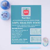 Health Food Store Logo Advertising Flyer (Einzeln)