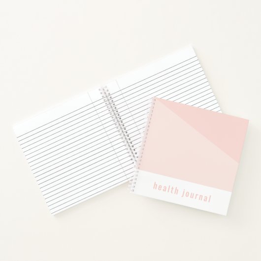 Health Journal, Light Pink Notizblock (Innenseite)