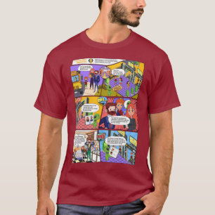 Health Karo AI Comic Man T - Shirt
