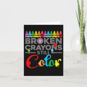 Health Motivation Sprichwort gebrochen Crayons Sti Karte