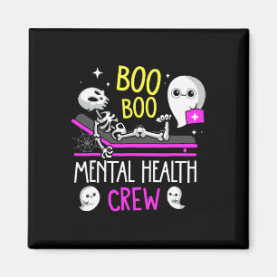 Health Nurse Psych Boo Boo Crew Pflege Halloween Magnet