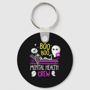Health Nurse Psych Boo Boo Crew Pflege Halloween Schlüsselanhänger
