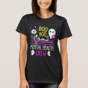 Health Nurse Psych Boo Boo Crew Pflege Halloween T-Shirt