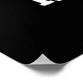 Health Nut Funny Exercure Peanut Pun Dark BG Poster (Ecke)