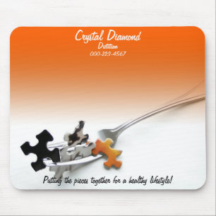 "Health Puzzle Concept Orange Ombre"-Vorlage Mousepad