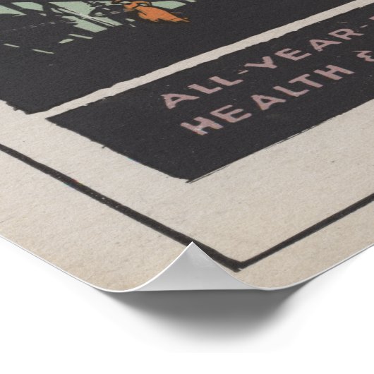 Health Resort Poster Nr. 2 (Ecke)