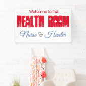 Health Room Welcome Sign - individuell anpassbar Banner (Insitu)