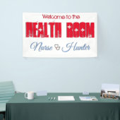 Health Room Welcome Sign - individuell anpassbar Banner (Messeveranstaltung)