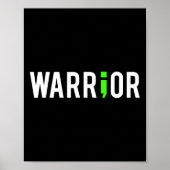 Health Semi Colon Warrior Design Geschenk für Unte Poster (Vorne)