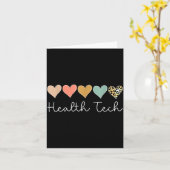 Health Tech Heart, School Clinic Squad Valentine's Karte (Gelbe Blume)