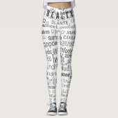 Health Text Multi Language Leggings Your Colors (Vorderseite)