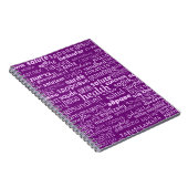 Health Text Multilanguage Your Colour Notebook Notizblock (Rechte Seite)