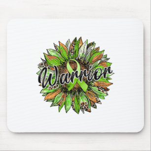 Health Warrior Leopard Sonnenblume Grünes Band Ret Mousepad