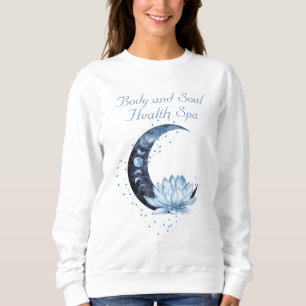 Health Wellness-Center Business Blue Lotus Blume M Sweatshirt