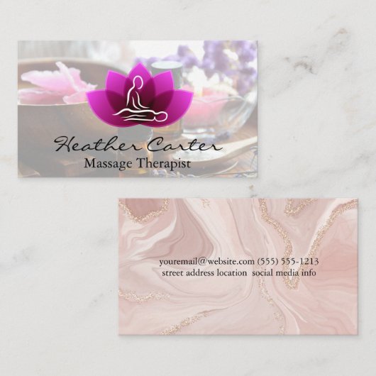 Health Wellness-Center | Massagezentrum Visitenkarte (Vorne/Hinten)