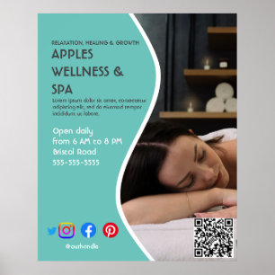 Health Wellness-Center Poster Flyer Wellness Cente