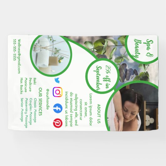 Health Wellness-Center Poster Flyer Wellness Cente Banner (Horizontal)