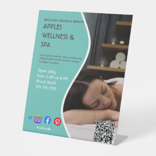 Health Wellness-Center Poster Flyer Wellness Cente Sockelschild