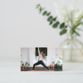 Health Wellness Influenza Content Creator Foto Visitenkarte (Stehend Vorderseite)