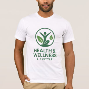 Health & Wellness Lifestyle-Logo Fitness T-Shirt