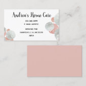 Health Worker Zuhause Care Sand Dollars Visitenkarte (Vorne/Hinten)