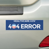 HealthCare.gov - Fehler 404 Autoaufkleber (Auf Auto)