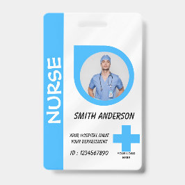 Healthcare Nurse Photo ID Badge Card Ausweis