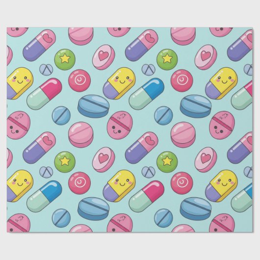 Healthcare & Pharmacy Lächeln Kapsel Geschenkpapier (Flach)