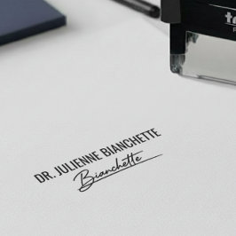 Healthcare Practitioner Name Office Signature Permastempel