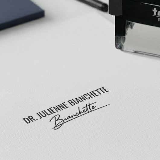 Healthcare Practitioner Name Office Signature Permastempel