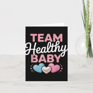 Healthy Baby Team Neue Eltern Mama Papa Geschlecht Karte