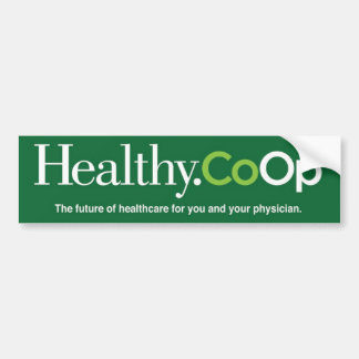 Healthy.Coop grüner Autoaufkleber