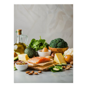 Healthy Foods Still Life - Fresh & Natural Poster
