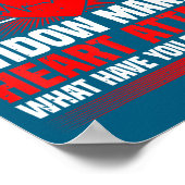 Healthy Heart Disease, Heart Surgery & Cardiac Poster (Ecke)