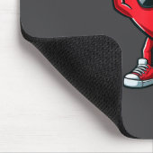 Healthy Heart Heart Disease Awareness Weightliftin Mousepad (Ecke)