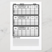 Healthy Heart Journal Paper Seite 3 Vorlage (Vorderseite)