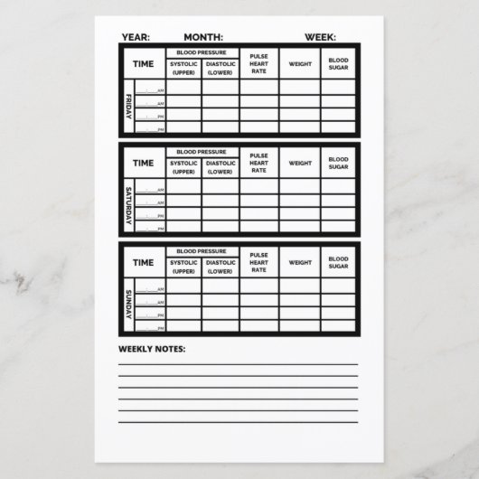 Healthy Heart Journal Paper Seite 3 Vorlage (Vorderseite)